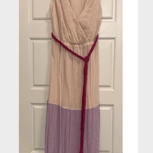 Flying Tomato color block maxi dress, SMALL   NWOT - Picture 1 of 6
